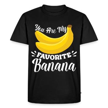 You Are My Favorite Banana - Men's Premium Organic T-Shirt - black - Front - Nico (187cm)