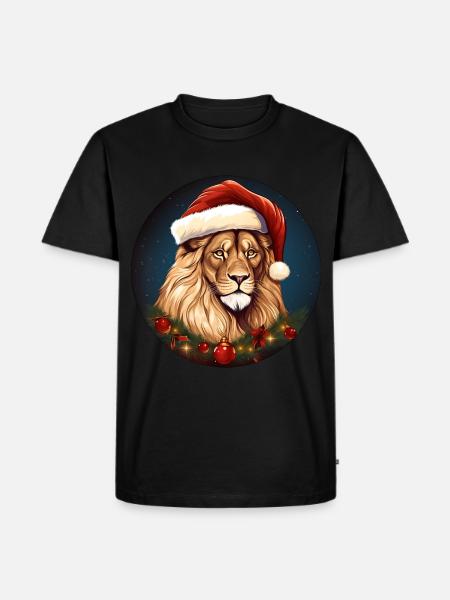 Lions Christmas - Men's Premium Organic T-Shirt - black
