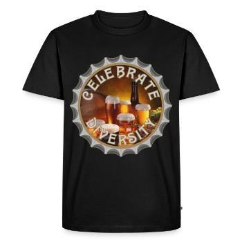 Célébrez la diversité - T-shirt Premium bio Homme - noir - Devant - Nico (187cm)