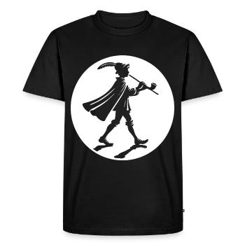 Joueur de flûte de Hamelin – La légende perdure - T-shirt Premium bio Homme - noir - Devant - Nico (187cm)