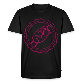 Sheep - Wool - Sheep herd - Nature - Farm - Men's Premium Organic T-Shirt - black - Front - Nico (187cm)