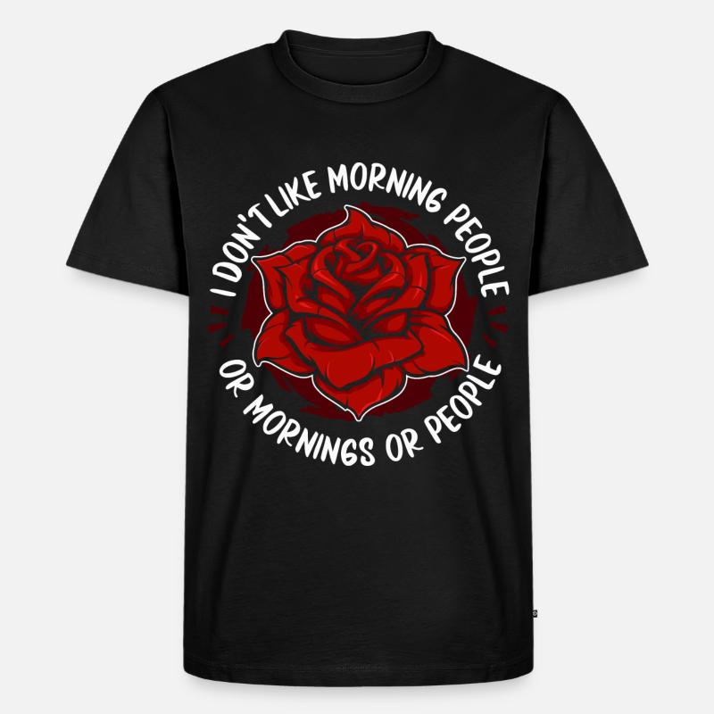 Rose Rosen Rosengewächs Garten Gärtner - Männer Premium Bio T-Shirt - Schwarz