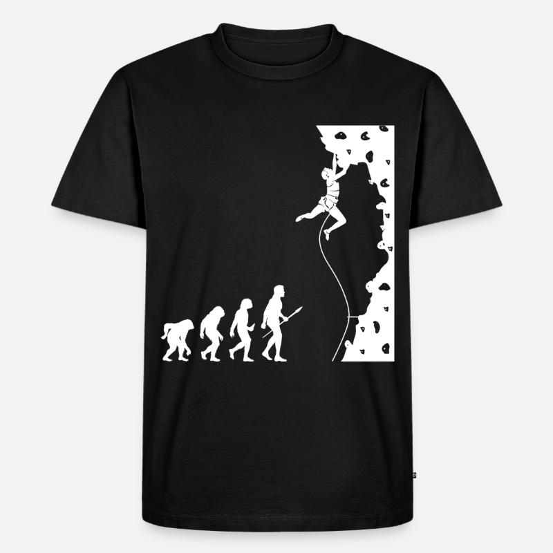 Kletterer Evolution Bouldering Grimpeur - T-shirt Premium bio Homme - noir