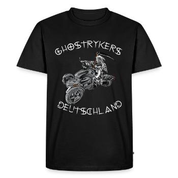 Ghostryker Allemagne Blanc - T-shirt Premium bio Homme - noir - Devant - Nico (187cm)