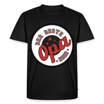 Le meilleur grand-père 2022 - T-shirt Premium bio Homme - noir - Devant - Nico (187cm)