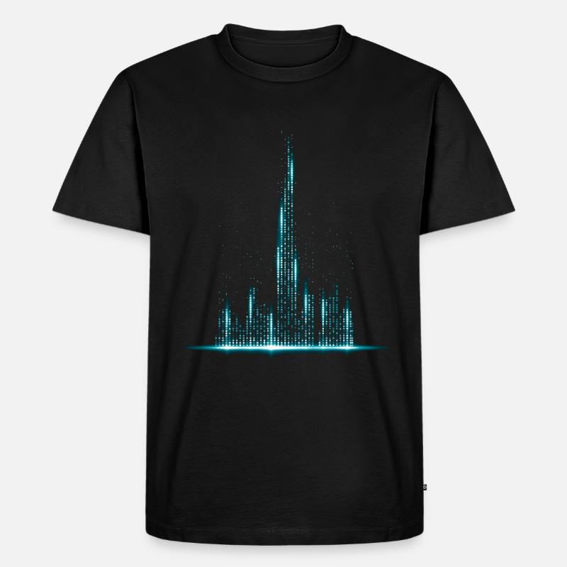 Dubai Matrix Style - Männer Premium Bio T-Shirt - Schwarz