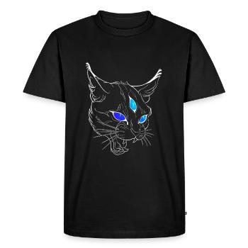 Evil cat - T-shirt Premium bio Homme - noir - Devant - Nico (187cm)