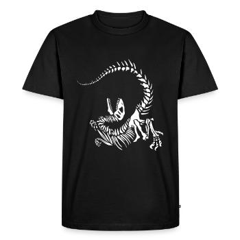 Squelette de raptor - T-shirt Premium bio Homme - noir - Devant - Nico (187cm)