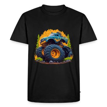 Monster truck - T-shirt Premium bio Homme - noir - Devant - Nico (187cm)