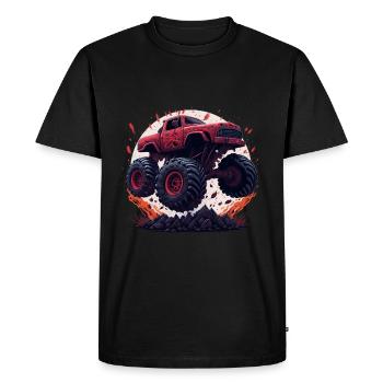 Monster truck - T-shirt Premium bio Homme - noir - Devant - Nico (187cm)