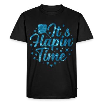 Raies Manta Flapin Temps Manta Ray Lovers - T-shirt Premium bio Homme - noir - Devant - Nico (187cm)