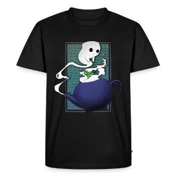Teapot Spirit - Men's Premium Organic T-Shirt - black - Front - Nico (187cm)