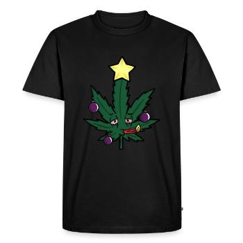Des nuits sans écriture - T-shirt Premium bio Homme - noir - Devant - Nico (187cm)