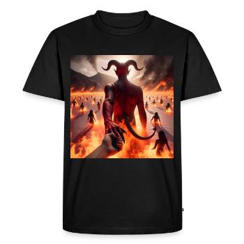 Follow Me to the Abyss - Infernal Devil's Pact #10 - Men's Premium Organic T-Shirt - black - Front - Nico (187cm)