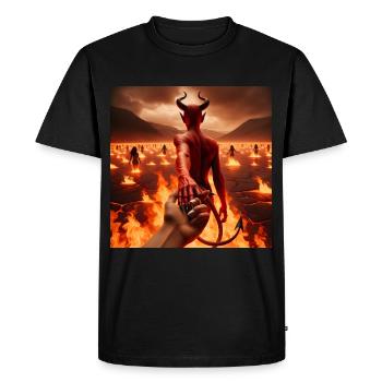 Follow Me to the Abyss - Infernal Devil's Pact #09 - Men's Premium Organic T-Shirt - black - Front - Nico (187cm)
