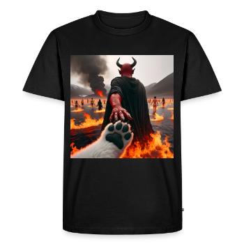 Suivez-moi jusqu’à l’abîme - Pacte du Diable infernal #19 - T-shirt Premium bio Homme - noir - Devant - Nico (187cm)