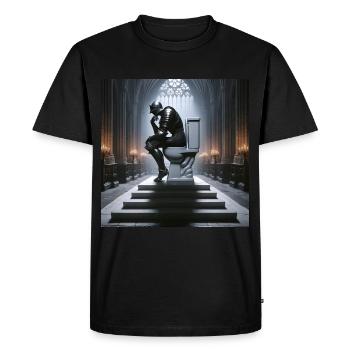 Fart Souls - Hollow Knight sur le trône de porcelaine #05 - T-shirt Premium bio Homme - noir - Devant - Nico (187cm)