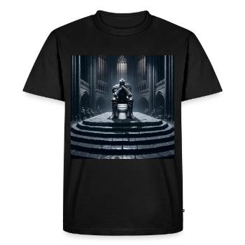Fart Souls - Hollow Knight sur trône de porcelaine #11 - T-shirt Premium bio Homme - noir - Devant - Nico (187cm)