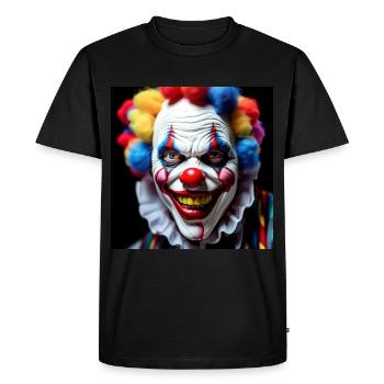Clown - T-shirt Premium bio Homme - noir - Devant - Nico (187cm)