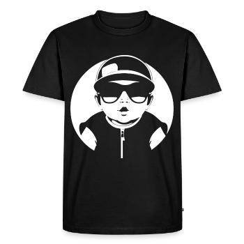 Funny Toddler Wearing Sunglasses Cool Baby - Men's Premium Organic T-Shirt - black - Front - Nico (187cm)