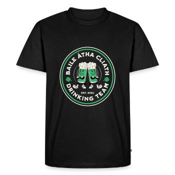 "Dublin Drinking Team 2024" - Irish Beer Lover - Men's Premium Organic T-Shirt - black - Front - Nico (187cm)