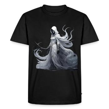 Gruseliges Halloween-partykostüm Banshee - Men's Premium Organic T-Shirt - black - Front - Nico (187cm)