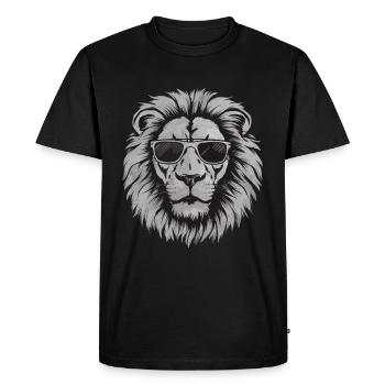 Lion Lion Animal Africa - Men's Premium Organic T-Shirt - black - Front - Nico (187cm)