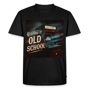 Arcade Arcade Slot Machine Gamer Gaming - Men's Premium Organic T-Shirt - black - Front - Nico (187cm)