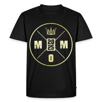 Maman 2025 Maman de maternité - T-shirt Premium bio Homme - noir - Devant - Nico (187cm)