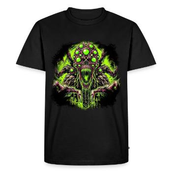 Toxic - T-shirt Premium bio Homme - noir - Devant - Nico (187cm)