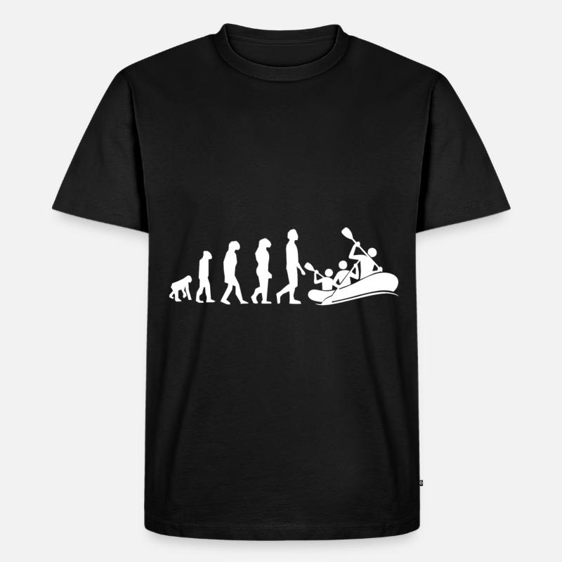 rafting evolution - Men's Premium Organic T-Shirt - black