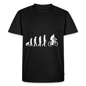 cycling bike evolution - Men's Premium Organic T-Shirt - black - Front - Nico (187cm)