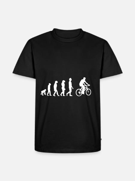 cycling bike evolution - Men's Premium Organic T-Shirt - black
