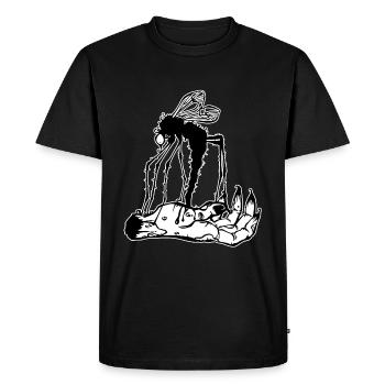 Moustique effrayant - T-shirt Premium bio Homme - noir - Devant - Nico (187cm)