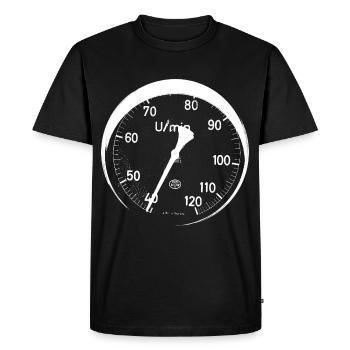 révolutions blanches - T-shirt Premium bio Homme - noir - Devant - Nico (187cm)