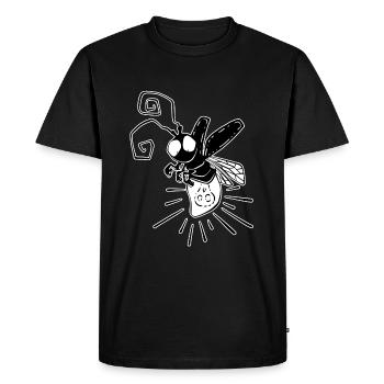 frightening dragonfly - Men's Premium Organic T-Shirt - black - Front - Nico (187cm)