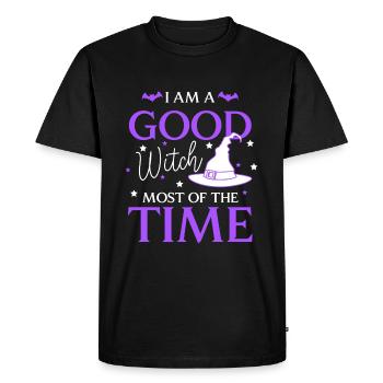 Magie d’Halloween des sorcières - T-shirt Premium bio Homme - noir - Devant - Nico (187cm)