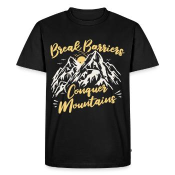 Ice climbing Mountaineering Climbing Mountaineers - Men's Premium Organic T-Shirt - black - Front - Nico (187cm)