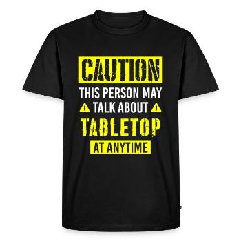 Board Game Strategist Player - Men's Premium Organic T-Shirt - black - Front - Nico (187cm)