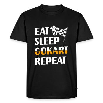 Go-Kart Go Kart Racing Voitures De Course - T-shirt Premium bio Homme - noir - Devant - Nico (187cm)