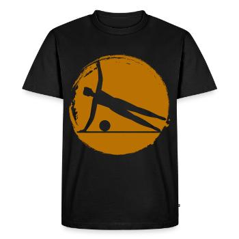 Fitness - Sport - Endurance - Entraînement - T-shirt Premium bio Homme - noir - Devant - Nico (187cm)