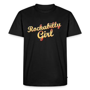 rockabilly fille - T-shirt Premium bio Homme - noir - Devant - Nico (187cm)