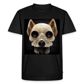 Crâne de chien Crâne Crâne - T-shirt Premium bio Homme - noir - Devant - Nico (187cm)