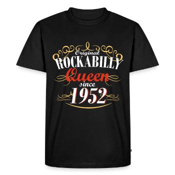 rockabilly since 1952 - Men's Premium Organic T-Shirt - black - Front - Nico (187cm)