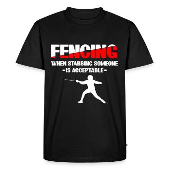 Fencing En Garde Sport fencing - Men's Premium Organic T-Shirt - black - Front - Nico (187cm)