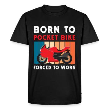 Moto Cool Cyclomoteur - T-shirt Premium bio Homme - noir - Devant - Nico (187cm)