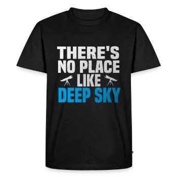 astronomy deep sky - Men's Premium Organic T-Shirt - black - Front - Nico (187cm)