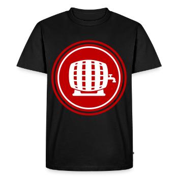 Baril de bière - T-shirt Premium bio Homme - noir - Devant - Nico (187cm)