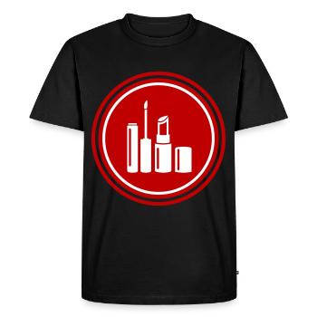 Make Up Cosmetics Icon - Men's Premium Organic T-Shirt - black - Front - Nico (187cm)