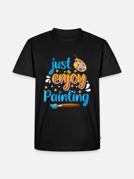 Painter Artist Training - Men's Premium Organic T-Shirt - black